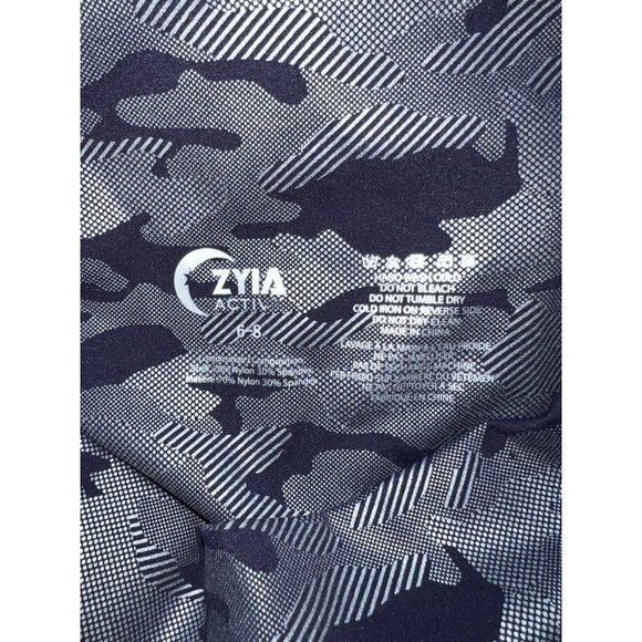 ZYIA Silver Camo Supreme High Rise Leggings Size Medium 6-8 - Picture 7 of 8